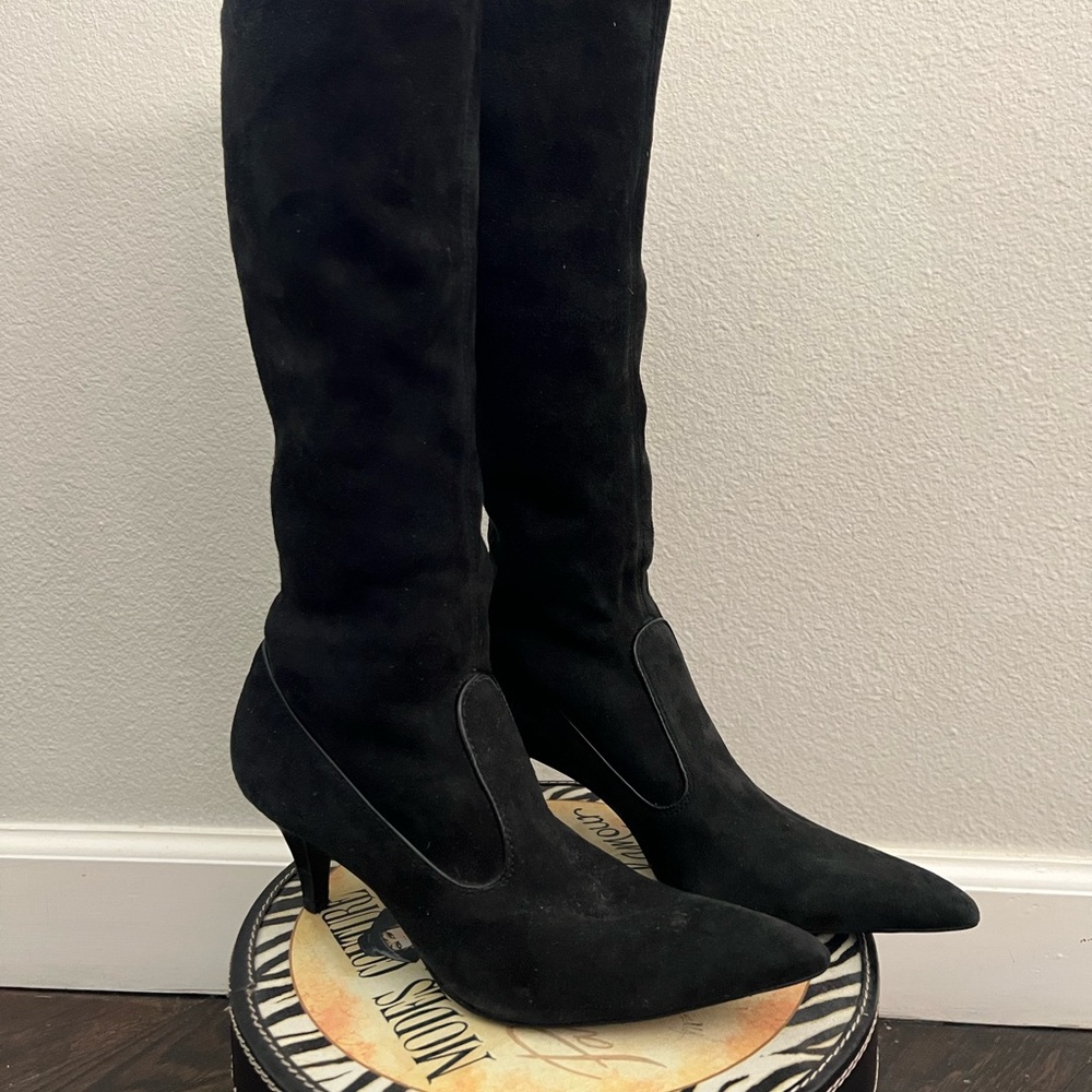 Black Suede Cole Haan Boots